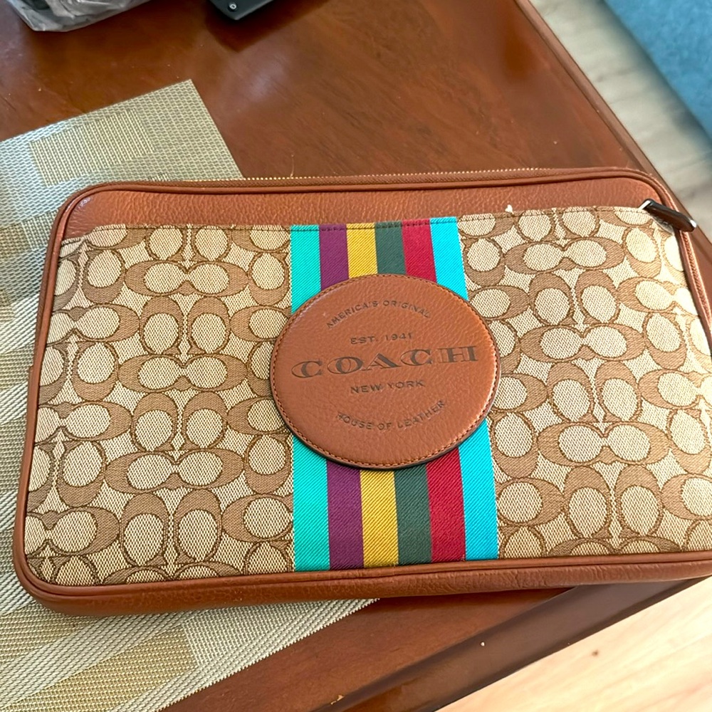 Coach Laptop Case Signature Jaquard CC891 13inch